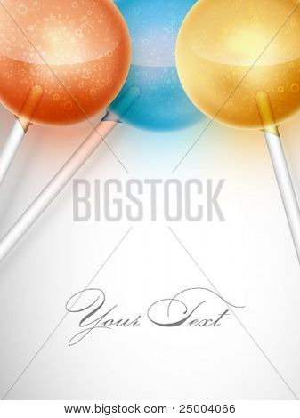 Vektor-Lollypop-Hintergrund