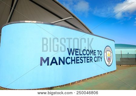 Manchester, United Kingdom - May 19 2018: Manchester City Football Club Founded In 1880 In Mancheste