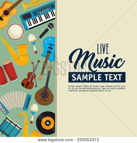 Set Musical Instruments Icons Vector Illustration Design