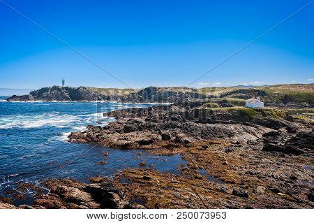 Landscape Of The Coast Of Galicia, Lighthouse.