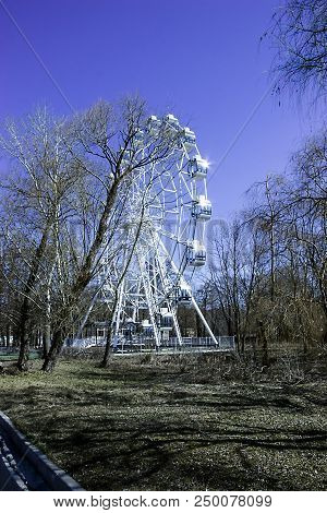 Pictured In The Photo Ferris Wheel In The Park