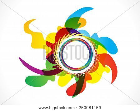 Abstract Artistic Ceative Circle Explode  Vector Illustration