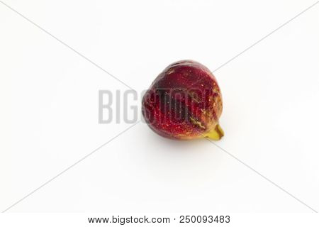 Fresh Fig, Isolated On White Background. Martineca Rimada Fig