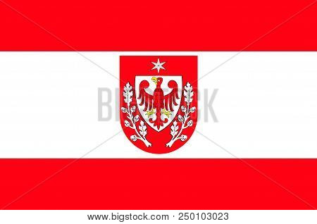 Flag Of Teltow Is A Town In The Potsdam-mittelmark District, In Brandenburg, Germany. 3d Illustratio