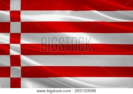 Flag Of Free Hanseatic City Of Bremen In Germany