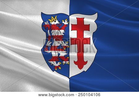 Flag Of Bad Hersfeld In Hesse, Germany