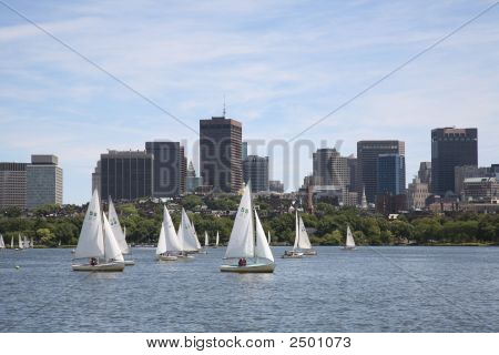 Sejlbåde på Charles River