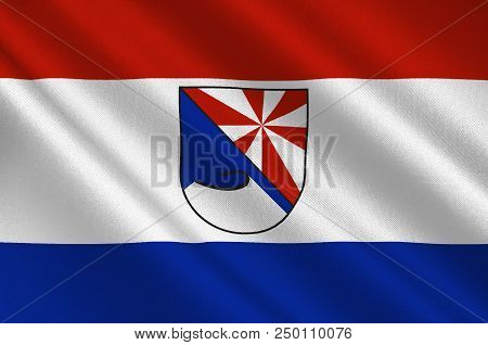 Flag Of Niederzissen Is A Municipality In The District Of Ahrweiler, In Rhineland-palatinate, German