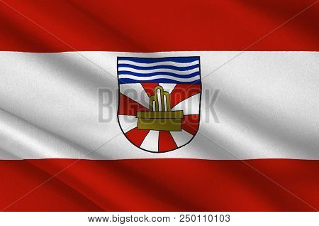 Flag Of Oberzissen Is A Municipality In The District Of Ahrweiler, In Rhineland-palatinate, Germany.