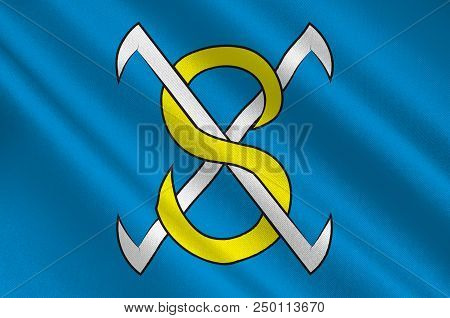 Flag Of Sangerhausen Is A Town In Saxony-anhalt, Germany, Capital Of The District Of Mansfeld-suedha