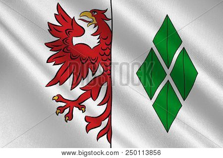 Flag Of Stendal Is A Town In Saxony-anhalt, Germany. It Is The Capital Of Stendal District. 3d Illus