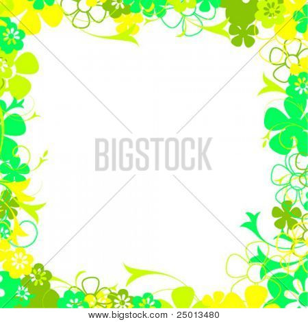 vector floral frame
