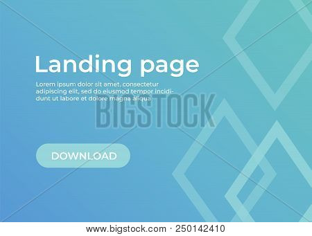 Landing Page Template. Website Template For Websites And Apps. Landing Page Vector Design Ui