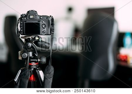 Professional Camera Taking Photos Of Interior Design