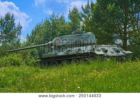 Tank Of World War 2 In The Forest