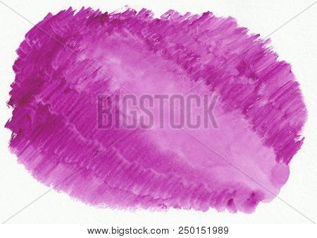 Pink Or Crimson Horizontal  Watercolor  Gradient  Hand Drawn  Background.