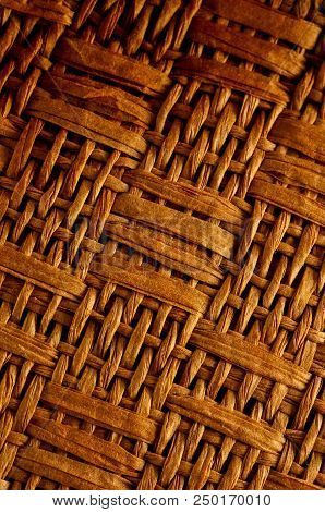 Photo Of Brown Textured Braided Vimini Wood Background