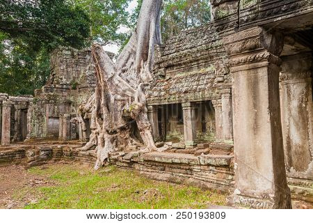 Historic Ruins Of Ta Som Temple
