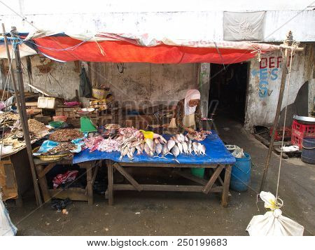 Life In Pasar Ikan And Muara Karang, A Historic Jakarta Fish Market. Travel In Jakarta, The Capital
