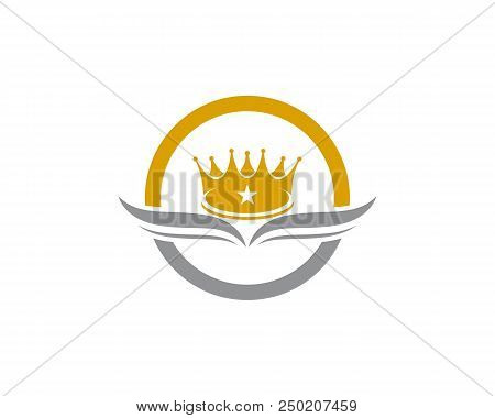 Crown Logo Template Vector Icon