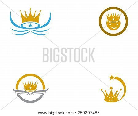 Crown Logo Template Vector Icon