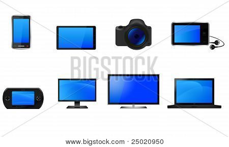 Vektor Consumer Electronics Gadget Icons