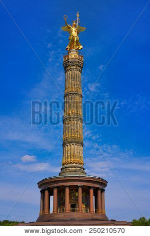 Siegessaule Victory column in Berlin Germany