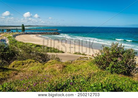 Town Beach In Port Macquarie In The Summer, Australia