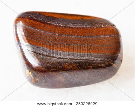 Macro Shooting Of Natural Rock Specimen - Tumbled Jaspillite (jaspilite, Taconite Jasper) Gemstone O