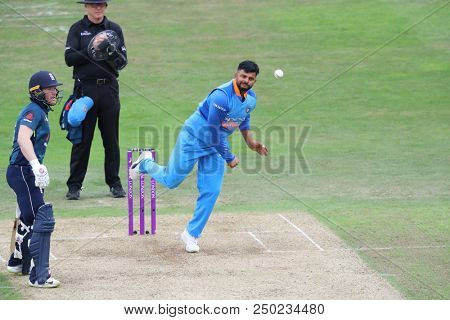 LEEDS, ENGLAND - JULY 17:  during the 3rd Royal London One day International match between England and India at Headingley Cricket Ground on July 17, 2018 in  England.  