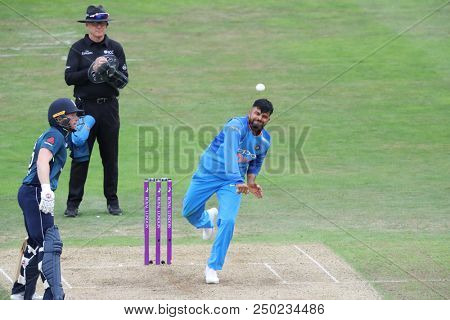 LEEDS, ENGLAND - JULY 17:  during the 3rd Royal London One day International match between England and India at Headingley Cricket Ground on July 17, 2018 in  England.