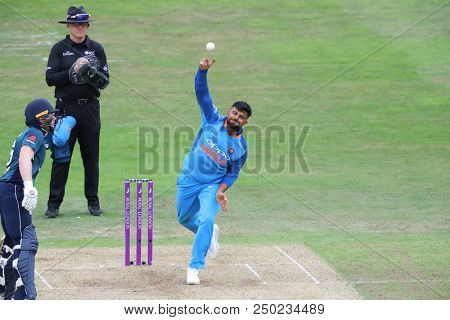 LEEDS, ENGLAND - JULY 17:  during the 3rd Royal London One day International match between England and India at Headingley Cricket Ground on July 17, 2018 in  England.  