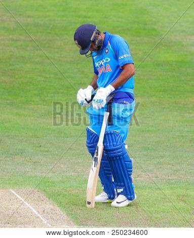 LEEDS, ENGLAND - JULY 17: Shardul Thakur during the 3rd Royal London One day International match between England and India at Headingley Cricket Ground on July 17, 2018 in  England.  