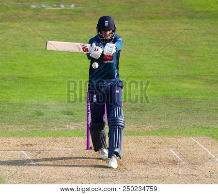 LEEDS, ENGLAND - JULY 17: Joe Root during the 3rd Royal London One day International match between England and India at Headingley Cricket Ground on July 17, 2018 in  England.  