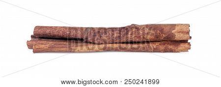Cinnamon Sticks Isolated On The White Background