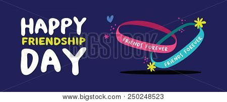 happy friendship day vector