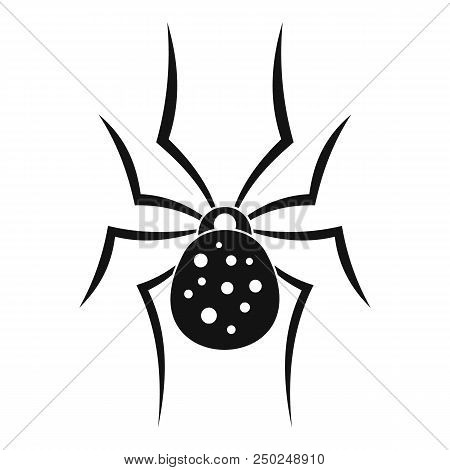 Spider Icon. Simple Illustration Of Spider Vector Icon For Web Design Isolated On White Background