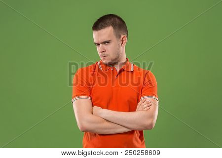 Suspicion. Doubt, Mistrust, Distrust Concept. Doubtful Man Looking With Disbelief Expression . Young