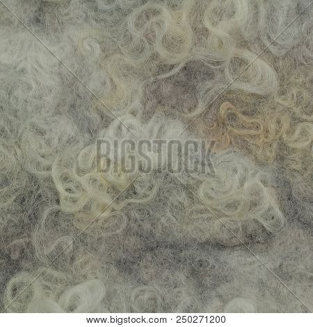 White And Gray Felt With Fleece, Abstract Background
