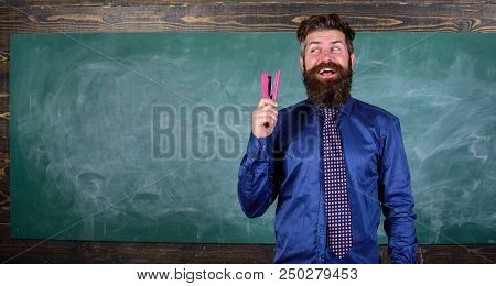 School Stationery. Prepare For School Season Buy Stationery. Man Smiling Hold Stapler Stationery. Hi