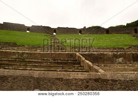Pretty Photo Loooking Up From A Sporting Arena In Italy