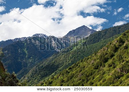 Berglandschaft. Issik-Ata Schlucht, Kirgisistan