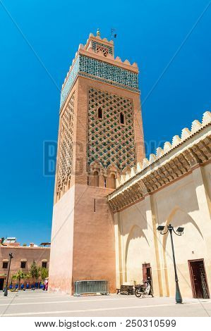 Marrakech, Morocco - June 4, 2018: Moulay El Yazid Mosque.