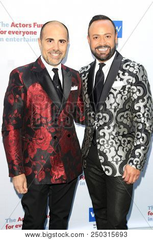 LOS ANGELES - JUN 11: Nick Verreos, David Paul at The Actors Fund's 22nd Annual Tony Awards Viewing Party at the Skirball Cultural Center on June 10, 2018 in Los Angeles, CA