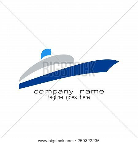 Creative Sample Design Sailing Logo Vector Trasportation