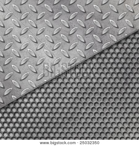 En Grunge Metal baggrund med Mesh og slidbane plade