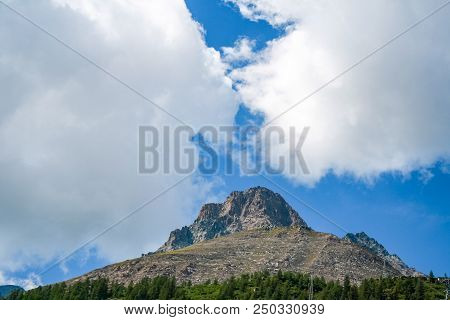 Panoramic View Of An Alpine Valley