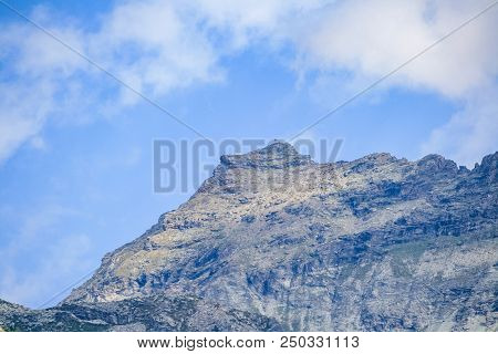 Panoramic View Of An Alpine Valley