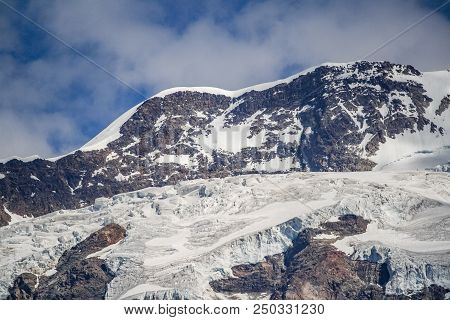 Panoramic View Of Monte Rosa An Alpine Valley