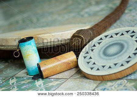 A Musical Instrument For Playing Religious Music In Shamanistic Or Buddhist Temples.